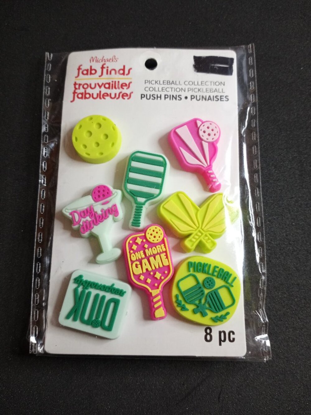 Silicone Pickleball pin set of 8
